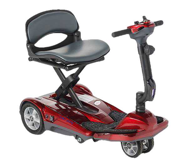 EV Rider Transport M Easy Move Scooter Lithium Folding Scooter Red Ope