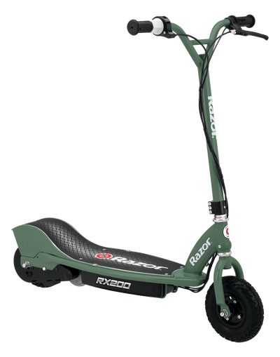 Razor RX200 Up to 8 Mile Range 12 MPH Heavy Duty Off Road Tires Electric Scooter Green New