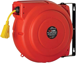 ReelWorks CR625201S3A 12 AWG x 65' 15A 3 Grounded Outlets Mountable Retractable Extension Cord Reel New