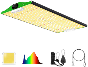 Viparspectra P2000 Full Spectrum 200W LED Grow Light with Upgraded SMD LEDs and Dimmable Plant Light New