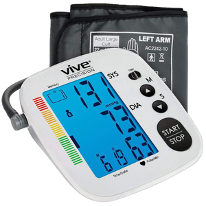 Vive Health Blood Pressure Monitor Silver New