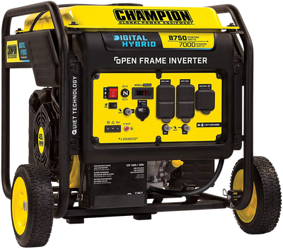 Champion 100520 7000W/8750W Open Frame Hybrid Electric Start Inverter Generator New