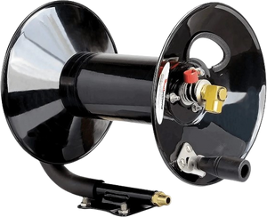 Reelworks L201303A Hand Crank Air Compressor Hose Reel Without Hose 3/8 x 100ft