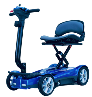 EV Rider S194AF Transport AF4W Folding Mobility Scooter Sapphire Blue Open Box