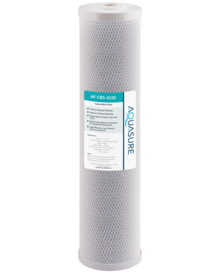 Aquasure AF-CB5-4520 Fortitude V Series 20 Inch High Flow 5 Micron Carbon Block Filter New