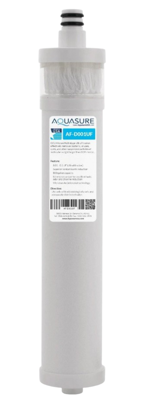 Aquasure AF-D001UF Dash Series 0.1 Micron Multistage Ultra Filtration Hollow Fibers with Microban Technology New