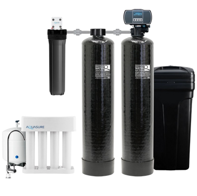 Aquasure AS-SE1500A Signature Elite Series 64,000 Grains Whole House Water Filter System New