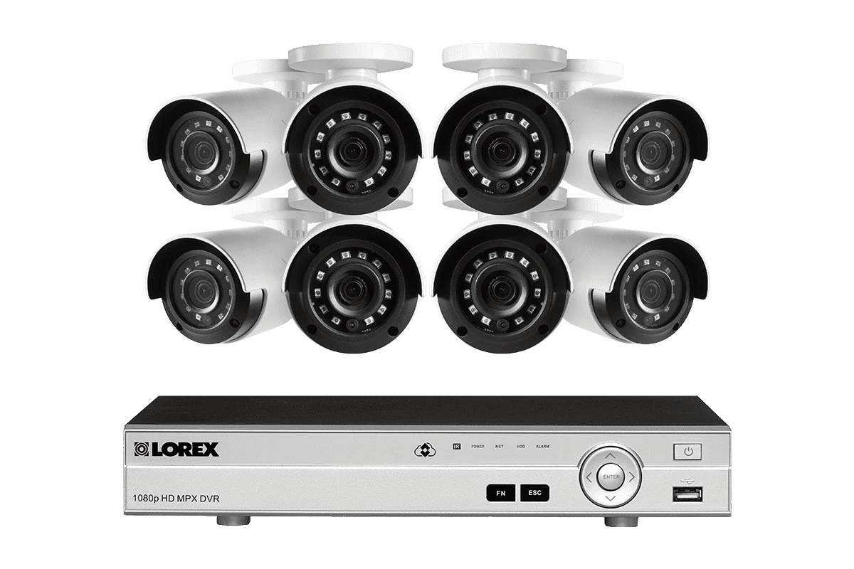 Lorex Lx1080 88bw Hd 1080p Indooroutdoor 8 Camera 8 Channel Dvr