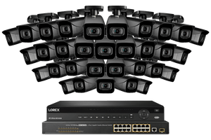 Lorex NC4K8-3232BB 32-Channel NVR System with Thirty-Two 4K (8MP) IP Cameras Security Surveillance System New