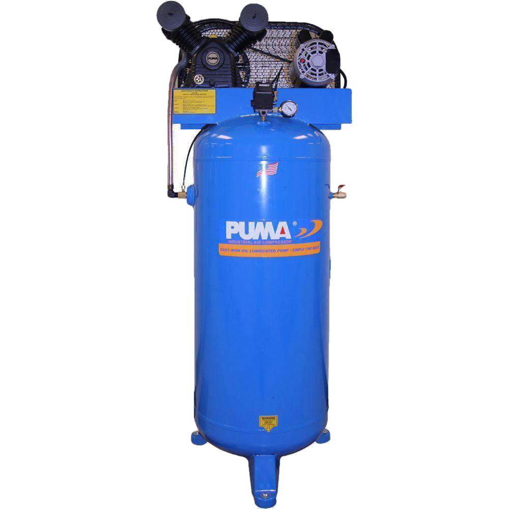 Zoeken Vormen Corporation Puma PK-6560V 60 Gallon 5 HP Belt Drive Air Compressor Manufacturer  Refurbished – FactoryPure