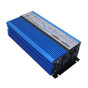 Aims Power PWRI100012120S 1000 Watt Pure Sine Power Inverter w/ USB Port & Remote Port New