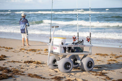 Alumacart Calypso Cruiser Rust Resistant Beach and Fishing Wagon with ...