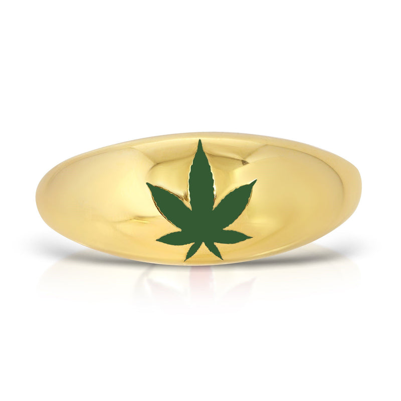 14k Gold Mary Jane Bubble Ring
