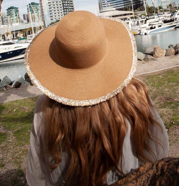 Big Head Beach Hat for Women 