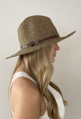 Johnny Womens Fedora With Leather Belt