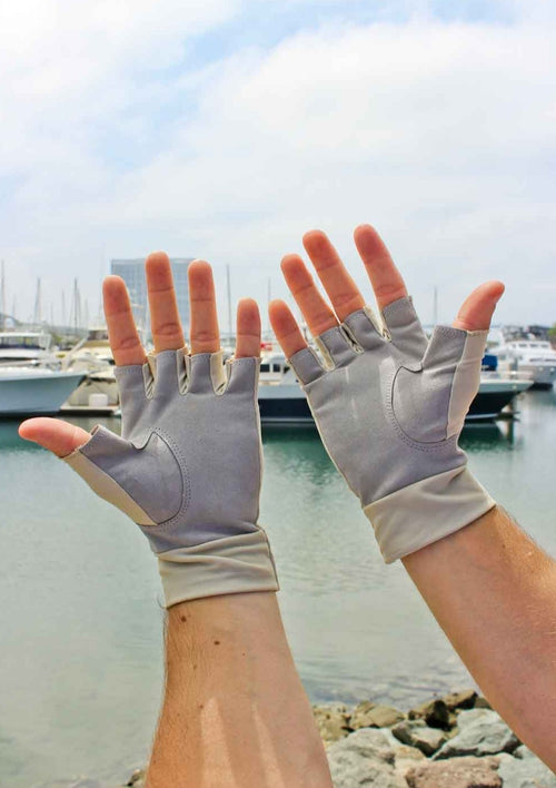 men's sun protection gloves