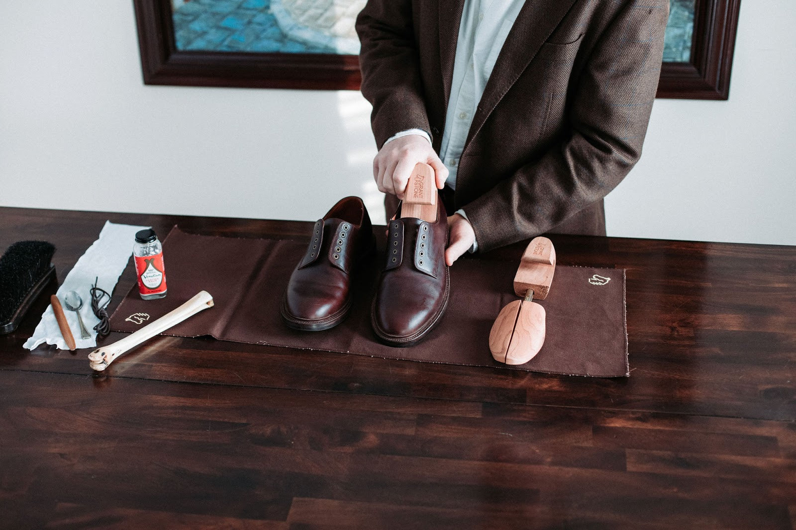 Grant Stone Cedar Shoe Trees - Shoe Care