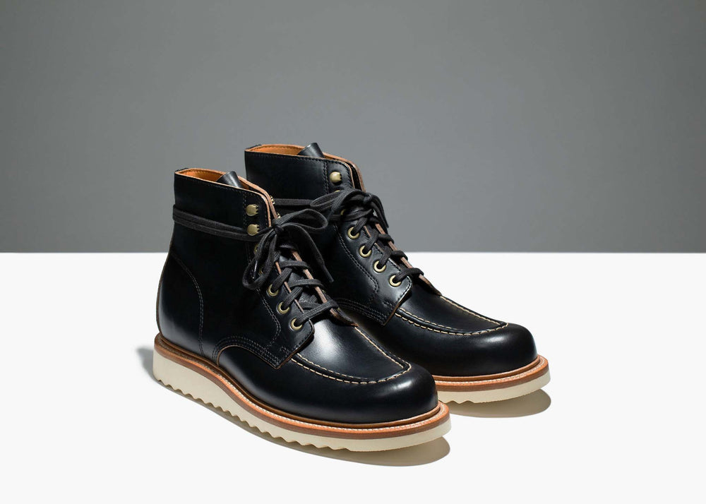 Brass Boot Black Chromexcel Wedge Sole – Grant Stone