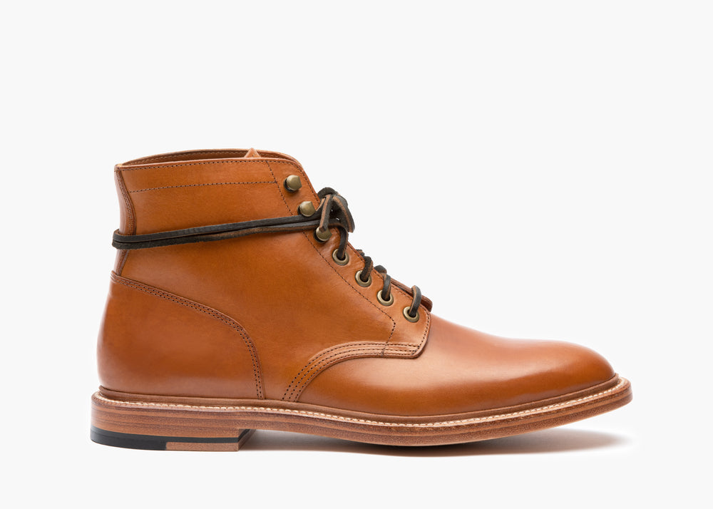 vegetable tanned leather boots