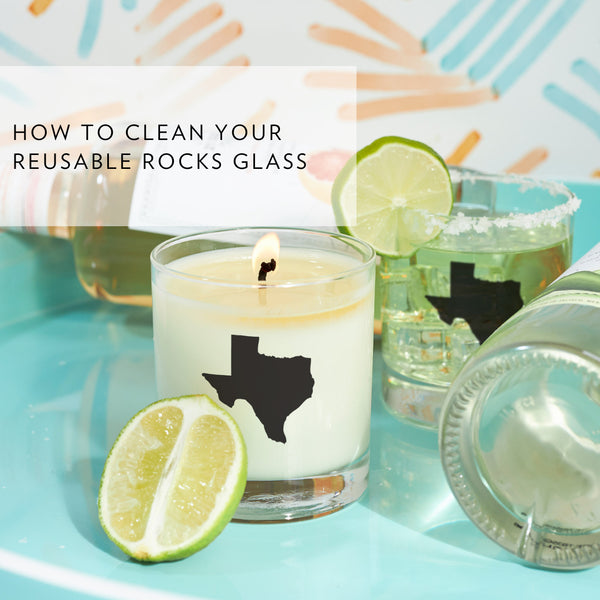 How to Clean Your Reusable Rocks Glass Candle_Scripted Fragrance