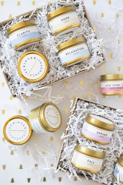 Mini Tin Candle Gift Set | Scripted Fragrance