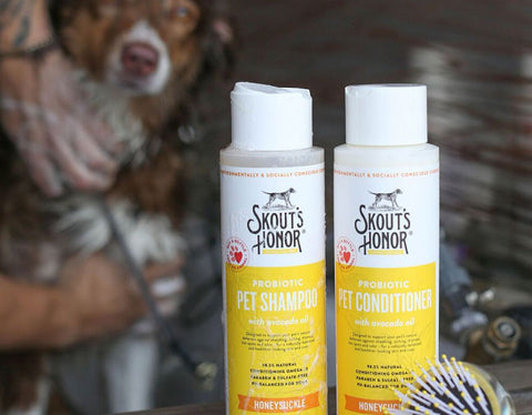 Skout's Honor Probiotic Honeysuckle Pet Shampoo & Conditioner