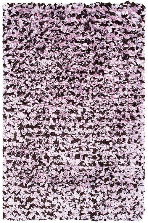 The Rug Market Shaggy Raggy Pink/Brown 2257 Area Rug