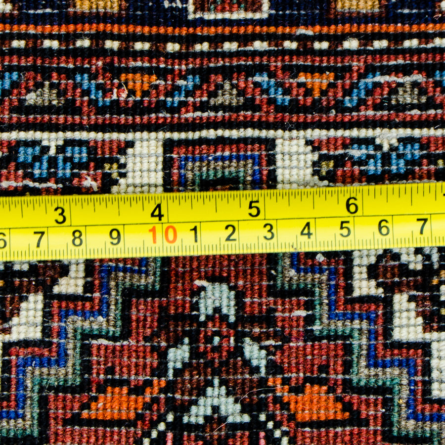 Persian Vintage Rug Bidjar Area Rug Red Beige 3' x 5' — Rug Savings