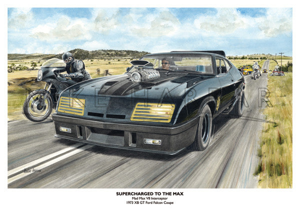 Ford Falcon Xb Mad Max 1 Supercharged To The Max Classic Lines Artist