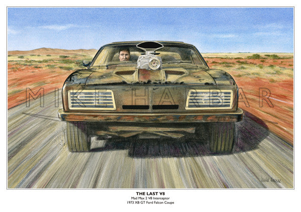 Mad Max 2 Xb Interceptor The Last V8 Classic Lines Artist