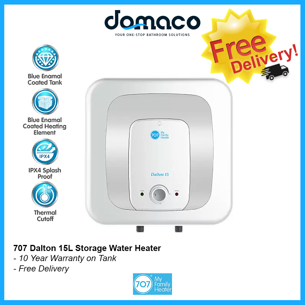 707 STORAGE WATER HEATER DALTON 15 - Domaco.com.sg