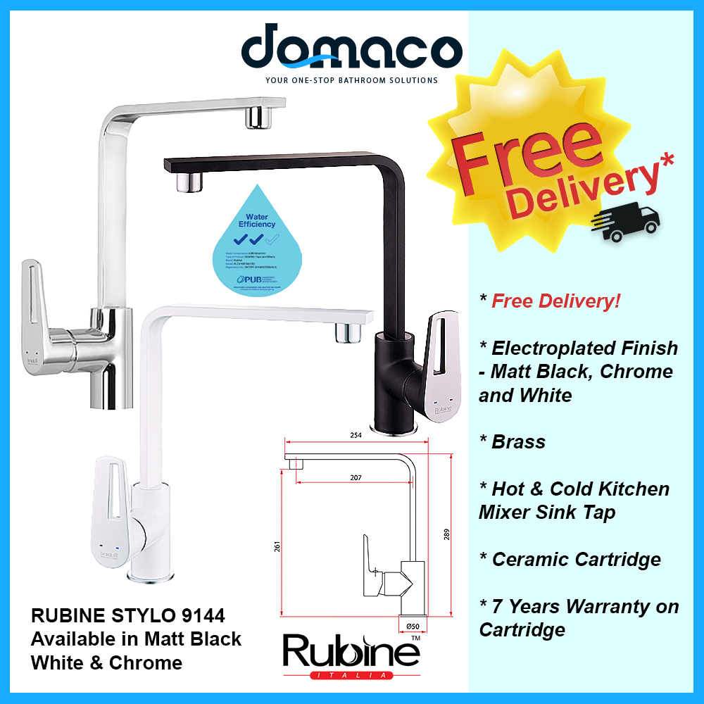 Rubine Stylo 9144 Kitchen Mixer Sink Tap domaco.com.sg