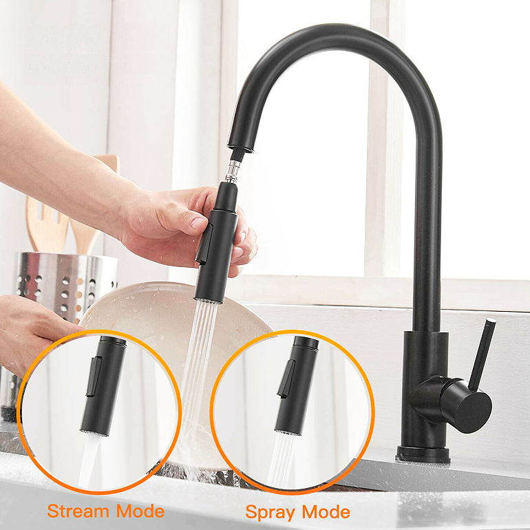 Frascio Sensor Touch Pull-Out Spout Mixer Kitchen Sink Tap