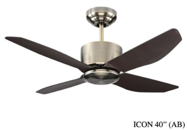 Fanco I Con 40 Ceiling Fan 4 Abs Blades With Remote Control