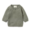 Wilson & Frenchy-Knitted Zipped Cardigan-Shadow