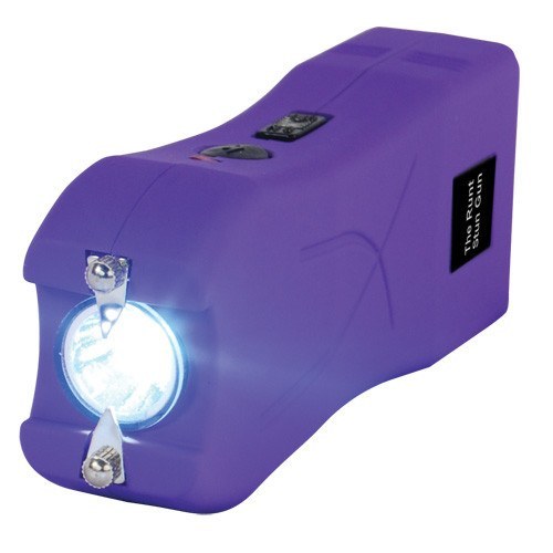 Runt 20000000 Volt Rechargeable Stun Flashlight In Purple Department Of Self Defense Dosd 