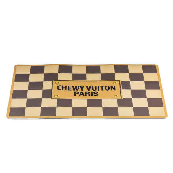 Checker Chewy Vuiton Dog Bowl - 3 Sizes – Coco & Pud
