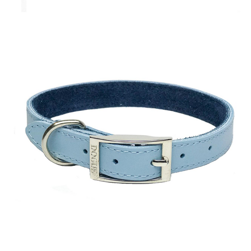 DOGUE Plain Jane Leather Dog Collar -Blue – Coco & Pud