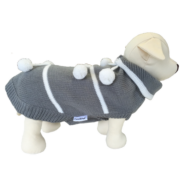 Coco & Pud New York Dog Sweater - Cream/ Navy