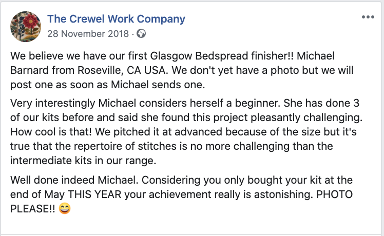 Michael Barnard and the Glasgow Bedspread