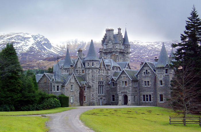 Ardverikie House from the front entrance