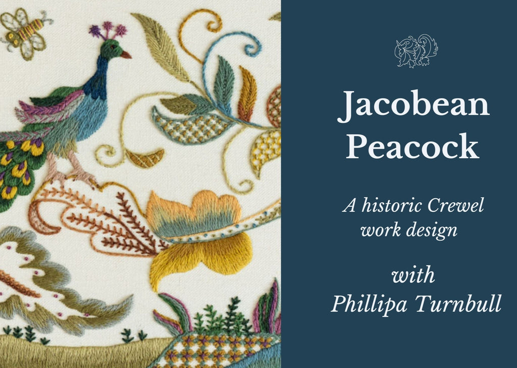 The Crewel Work Company ~ Jacobean Peacock Crewel Embroidery Kit – Hobby  House Needleworks