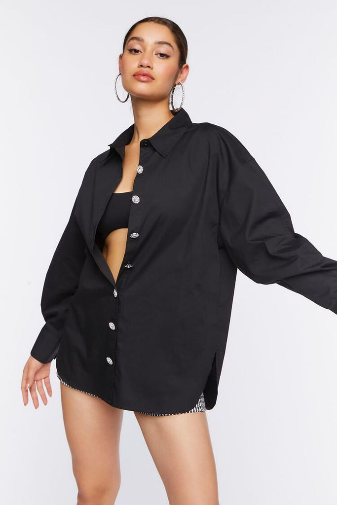 Forever 21 Faux Gem Oversized Shirt – GIZMOS AND GADGETS