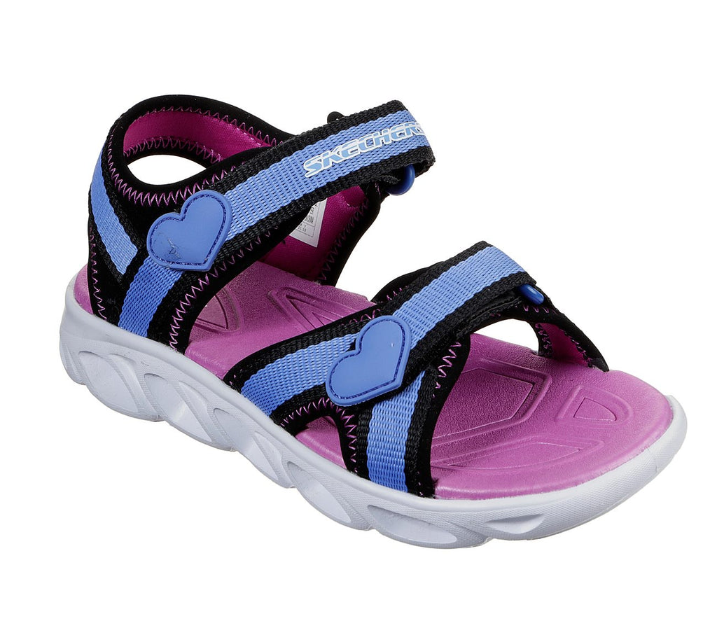 Skechers 20215L/BKBL Girl's Hypo Splash Splash Zoom Sandal Black/Blue ...