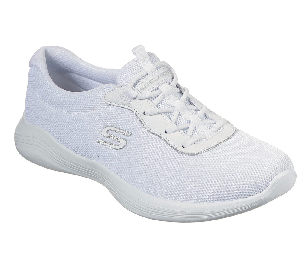 Skechers 23607/WSL Women Envy Sneaker White/Silver-MT – GIZMOS AND GADGETS