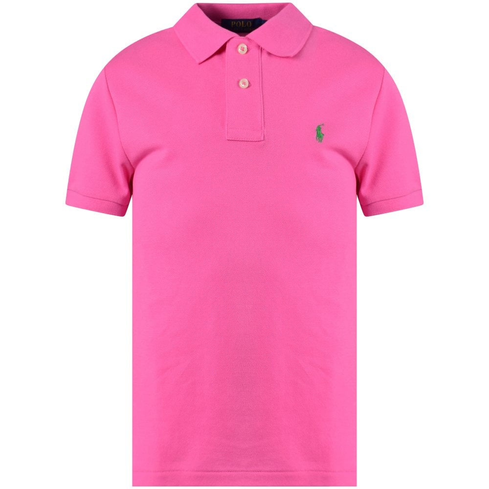 US Polo Assn Custom fit 627 Men Short Sleeve Polo T-Shirt MD Pink-SHW ...