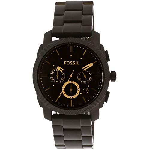 Fossil FS4682IE Men 3 Hand Black Stainless Steel Watch – GIZMOS AND GADGETS