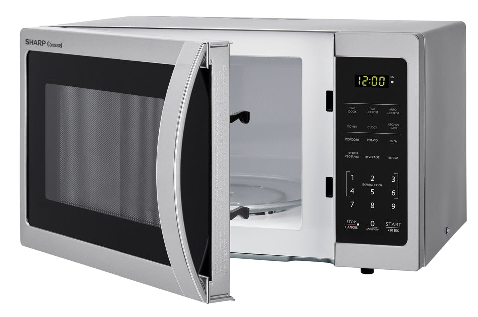 sharp-0-7-cuft-700-watt-stainless-steel-countertop-microwave-oven