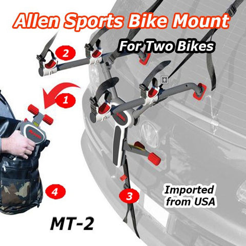 allen sports ultra compact trunk mounted bike rack