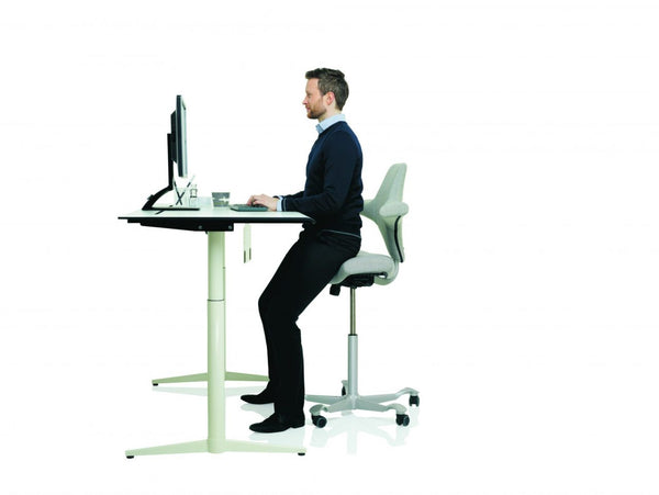 HAG Capisco Chair Stand-Sit Height Adjustable Desk